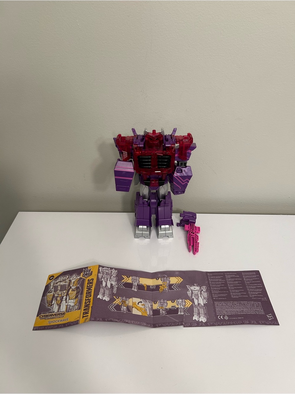 Kids Shockwave Purple and Red Action Figure